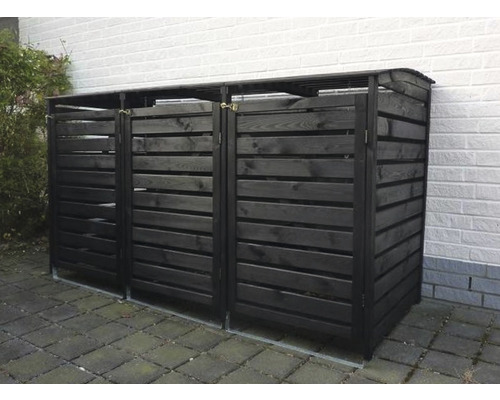 Promadino Vario III opbergbox voor 3 bakken, 219 x 92 x 122 cm, antraciet