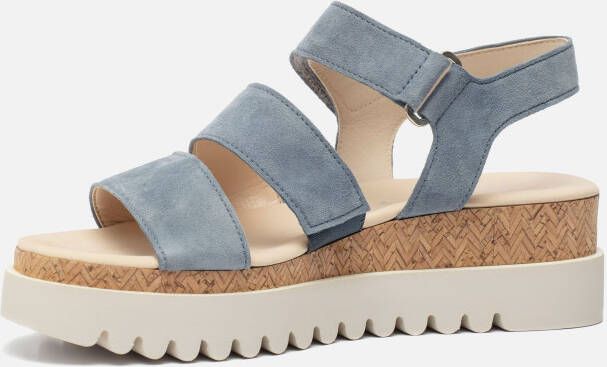 Gabor Sandalen blauw Synthetisch Dames