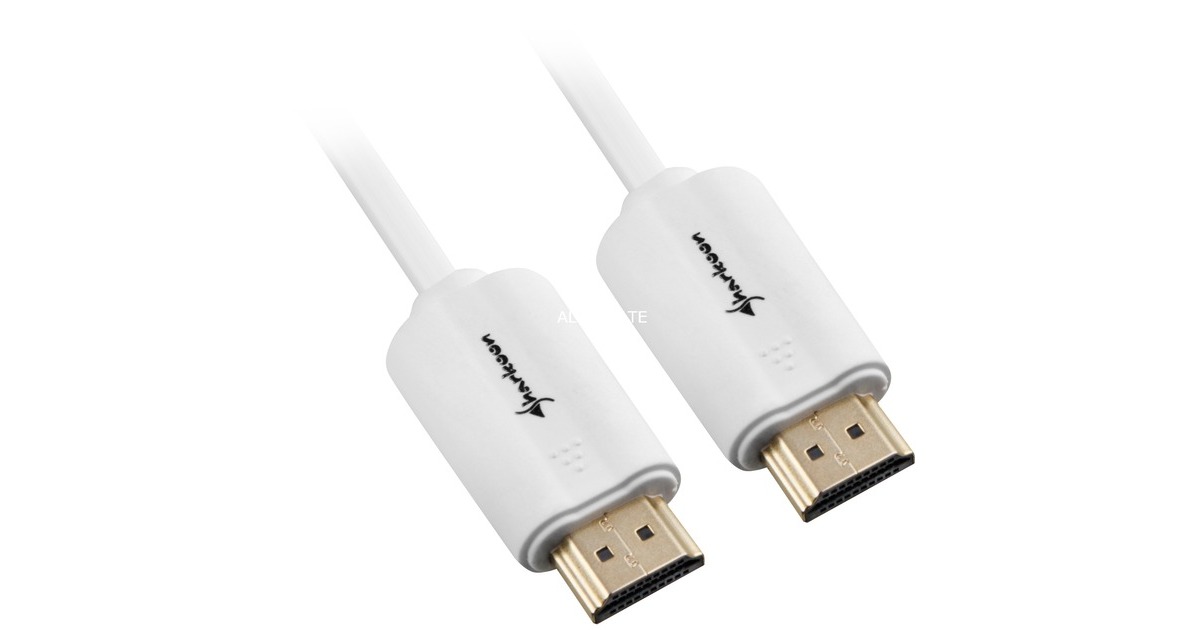 SharkoonHDMI 2.0 kabel  (Wit, 1 meter, 4K)