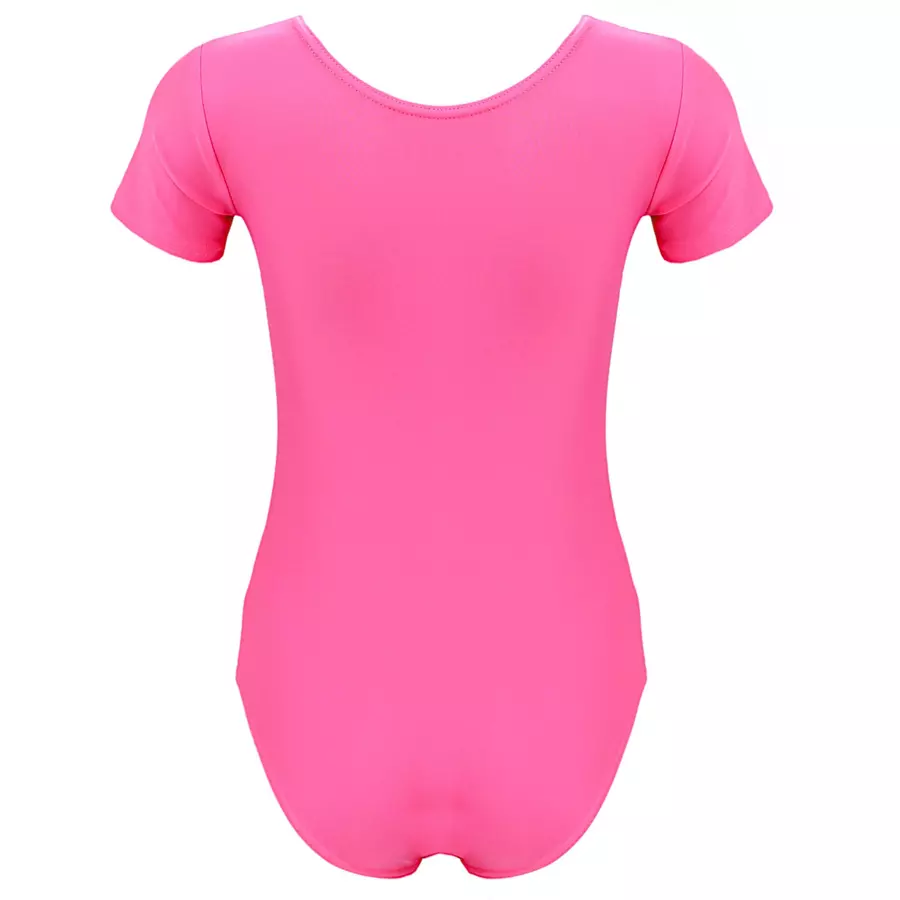 Aquarti Mädchen Gymnastikanzug Kurzarm magenta