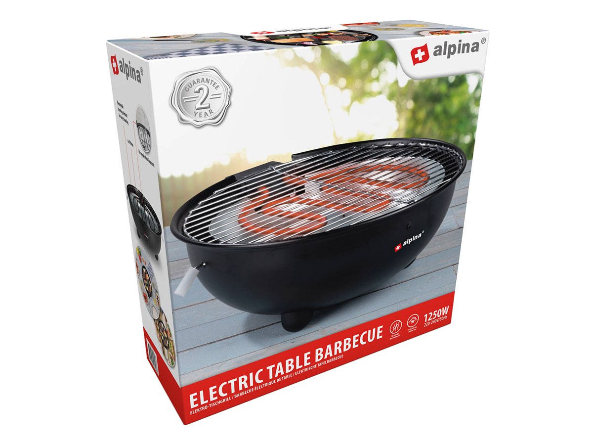 Alpina elektrische tafel barbecue
