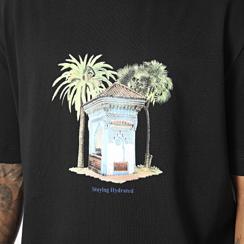 Tee Shirt Oversize Large Noir