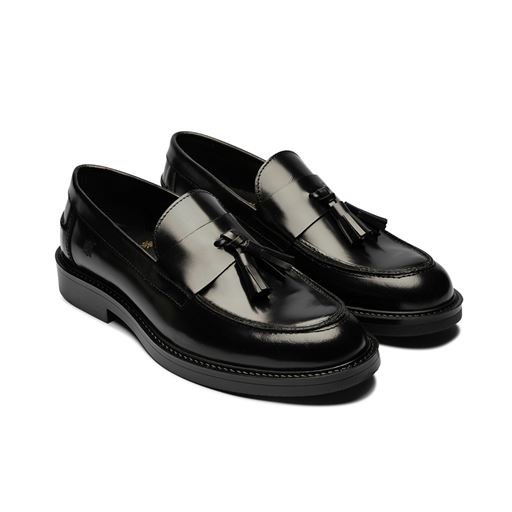 Playboy Footwear Filippo Loafers, Black Polido, 44