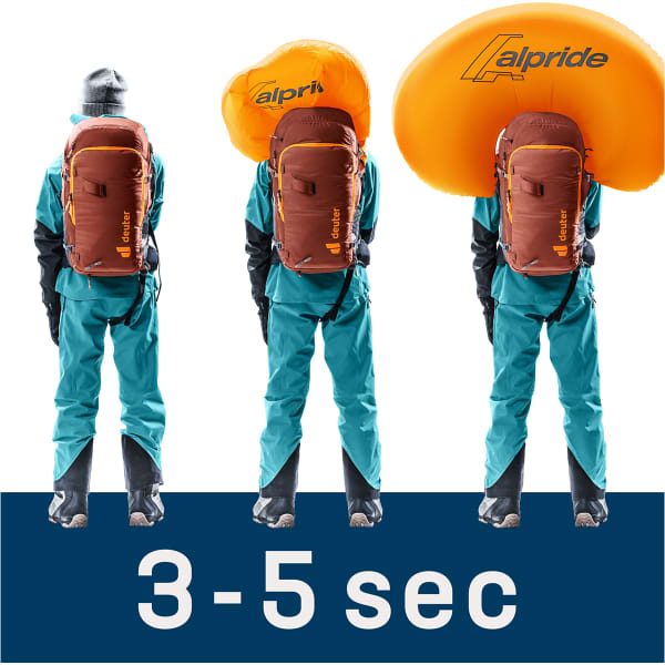 Sac airbag DEUTER ALPROOF TOUR 36+5 SL REDWOOD/BLACK