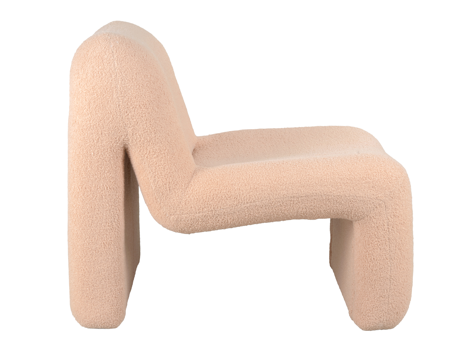 Chair Fuerza teddy curl sand brown