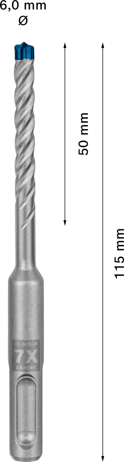Bosch 2608900159 EXPERT Hamerboor SDS plus-7X 10st 6x50x115mm