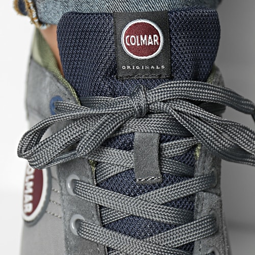 Baskets Travis Authentic 002 Gray Navy Military Green