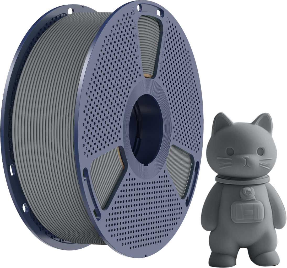 SUNLU  PLA Matte Grey, 1,75 mm / 1000 g    PLA Material mit mattem Oberflächenfinish
