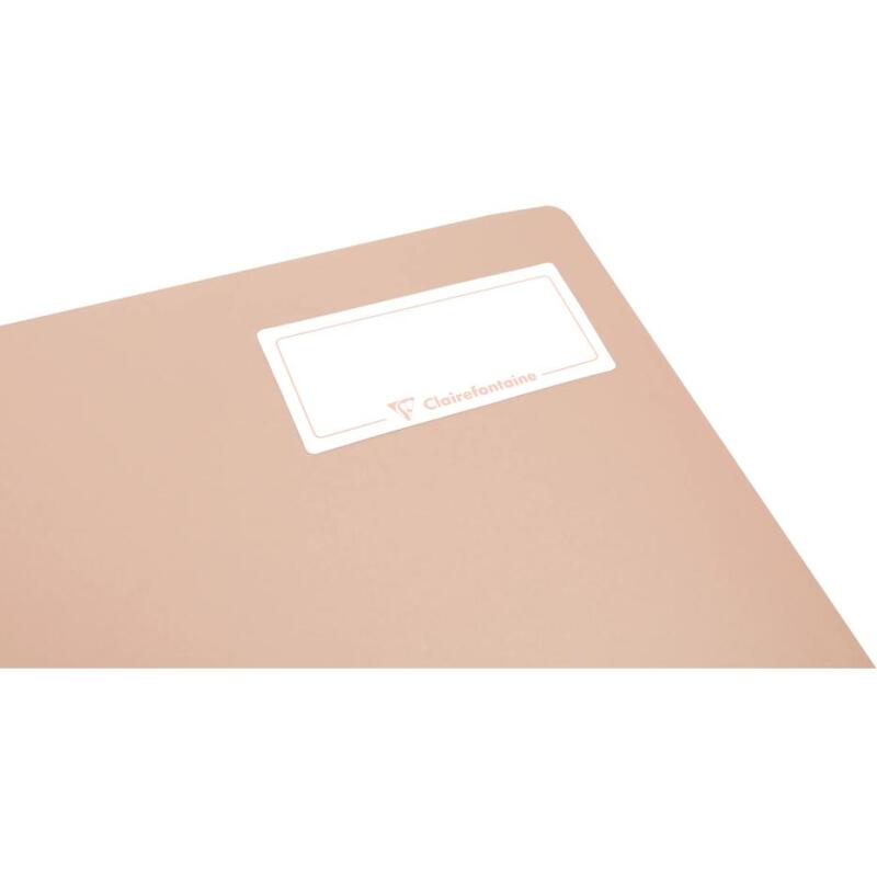 Cahier piqué Koverbook Blush A4 96 pages ligné couverture polypropylène opaque bicolore - Menthe à l'eau/Rose poudré