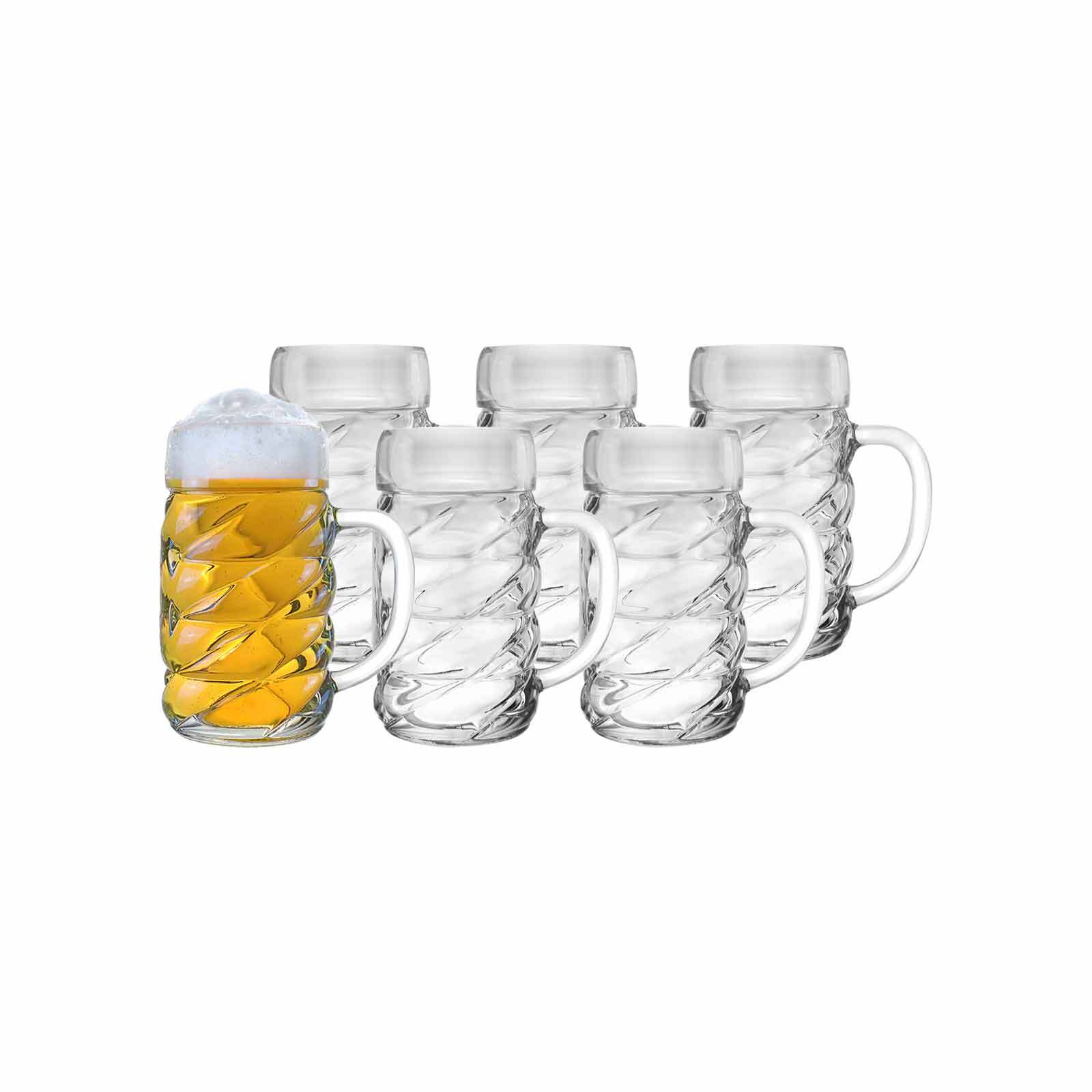 Stölzle Lausitz Bierkrüge Diamond 0,5 l & 1 l 12er Set