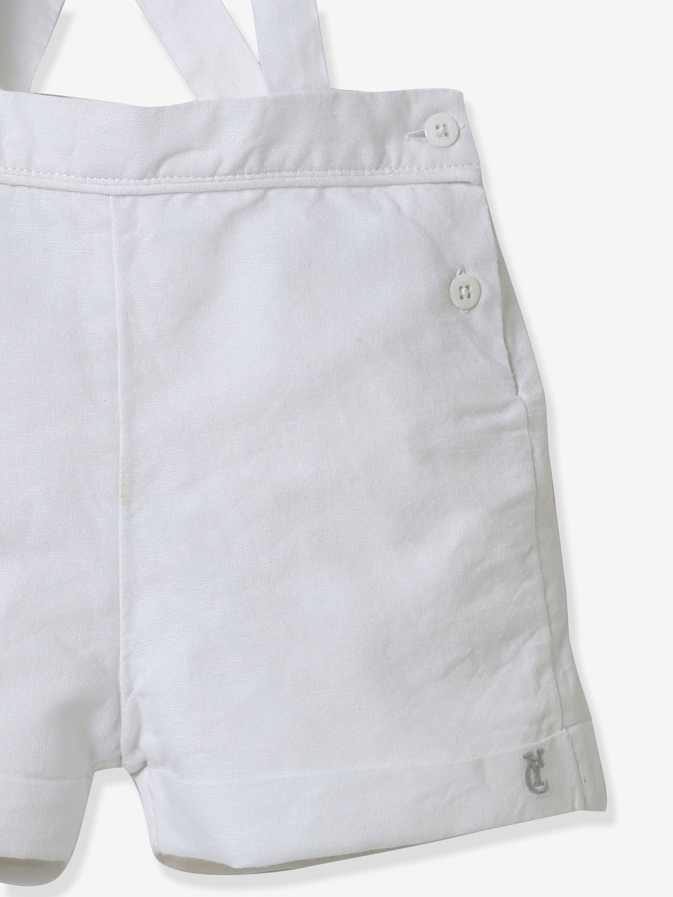 Bermudas com suspensórios