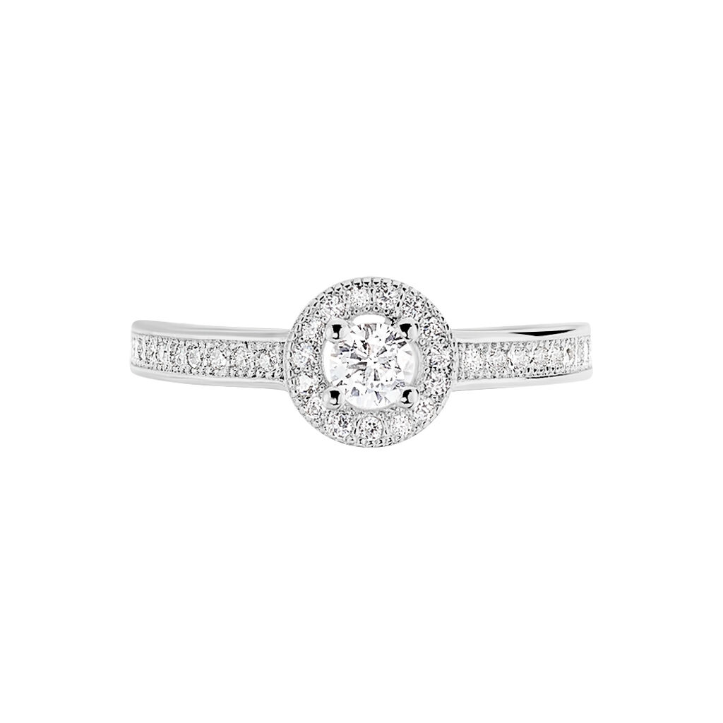 Bague Mélissande Argent Blanc Oxyde De Zirconium