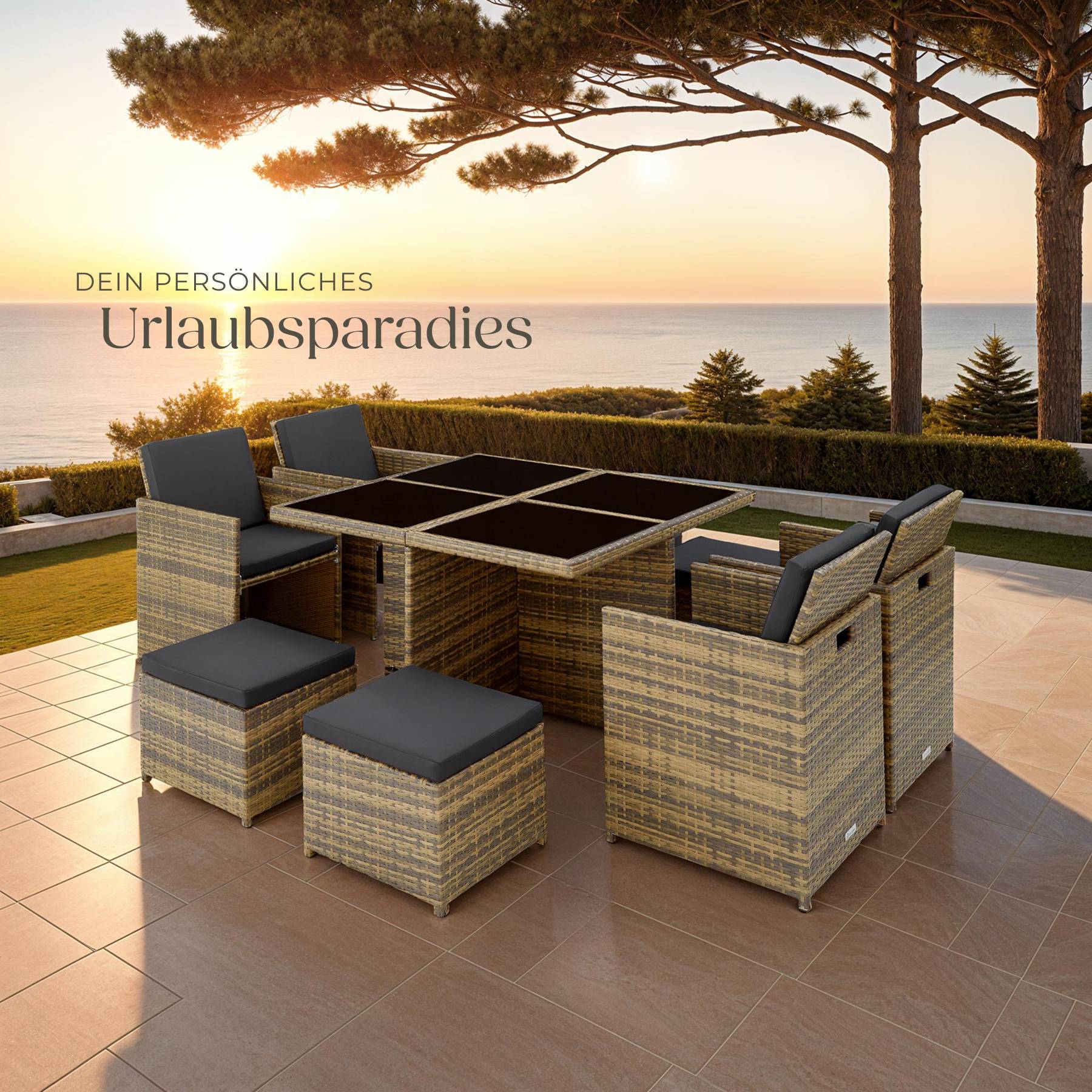 Rattan Sitzgruppe Manhattan