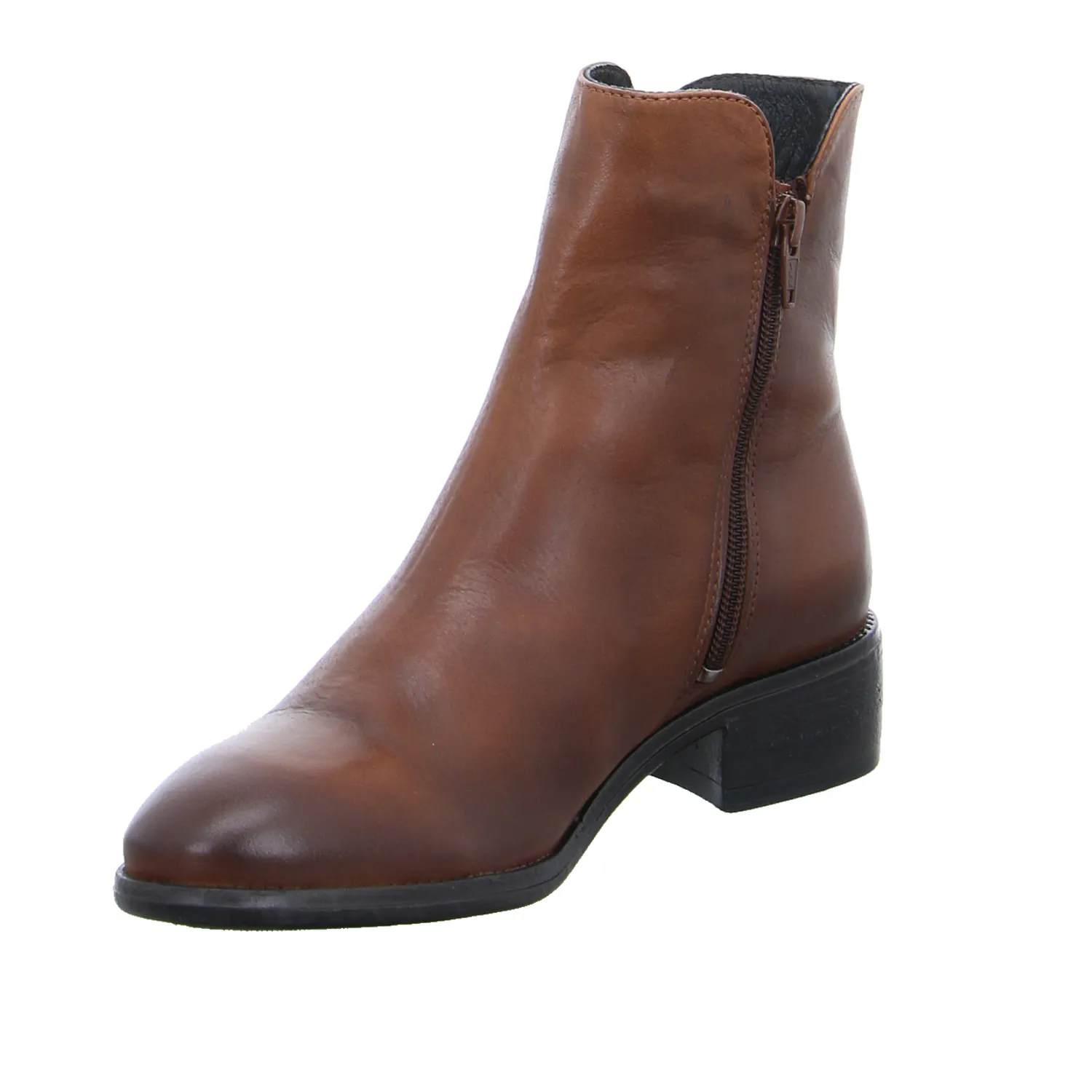 SCHUHENGEL Boot Cognac Leder
