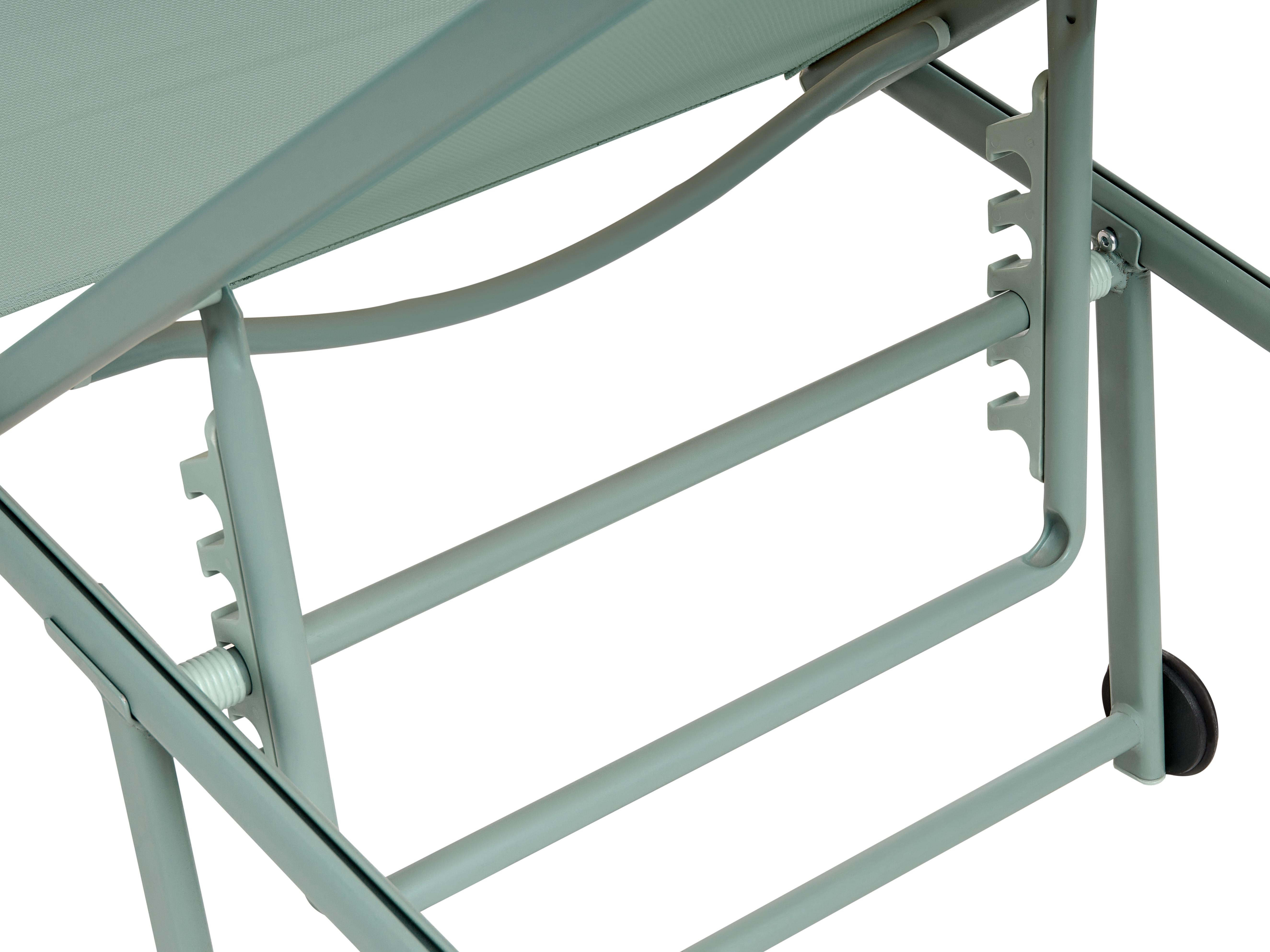 Set van 2 ligstoelen SORONI Metaal Lichtgroen