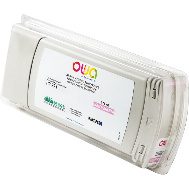 Cartouche d'encre traceur remanufacturée OWA - standard - Magenta Clair - pour HP 771C