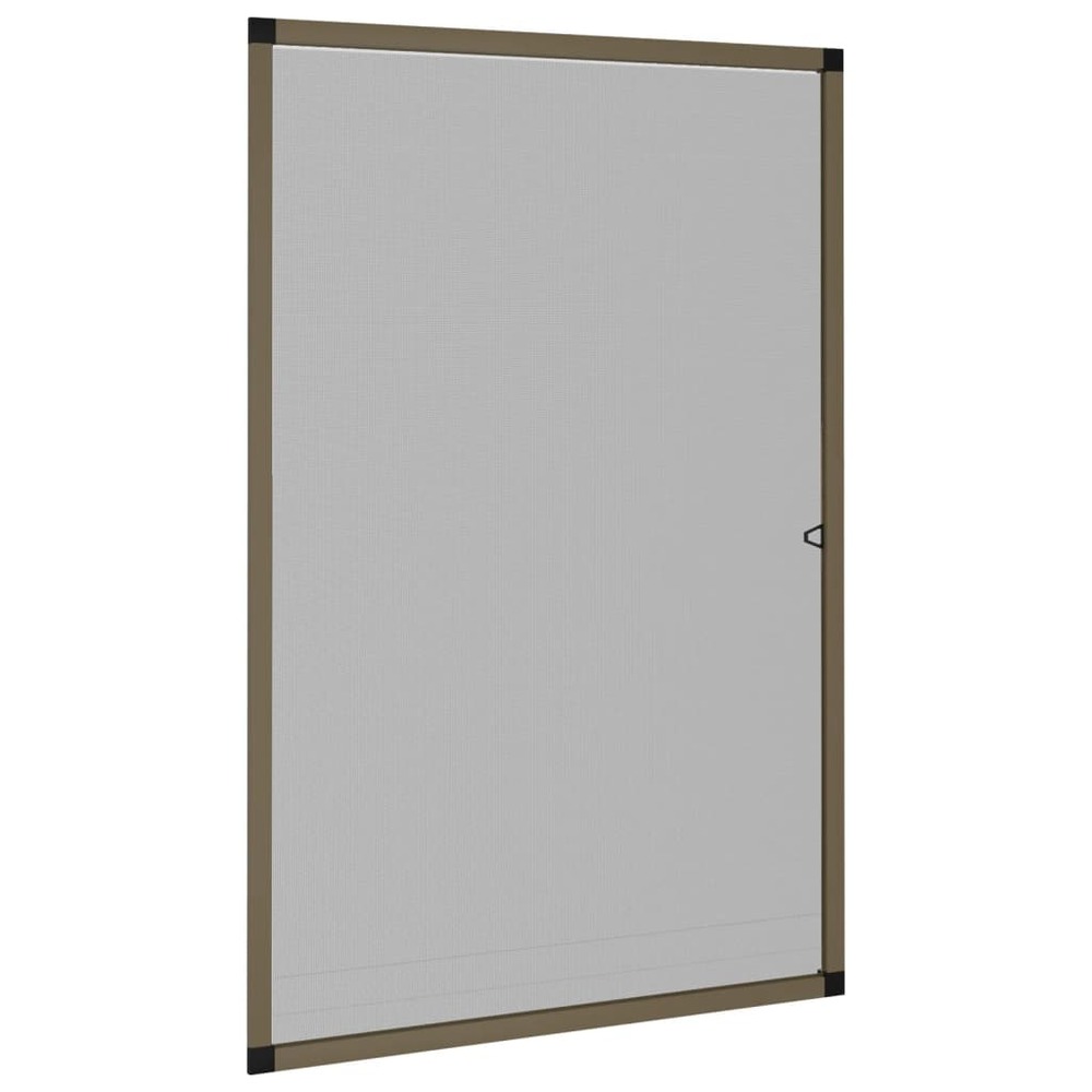 Moustiquaire pour fenêtres marron 90x120 cm