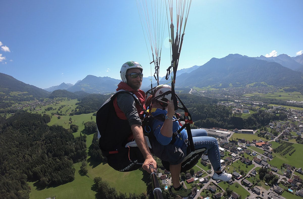 Gleitschirm Tandemflug Schnifis
