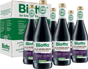 Biotta Waldheidelbeere Bio, 6 x 5 dl