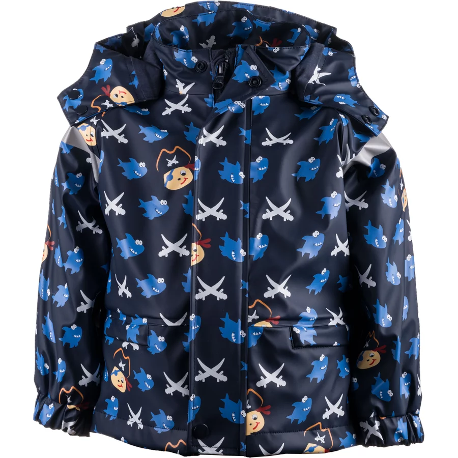 Maximo Regenjacke Sharky navy, aquamarine