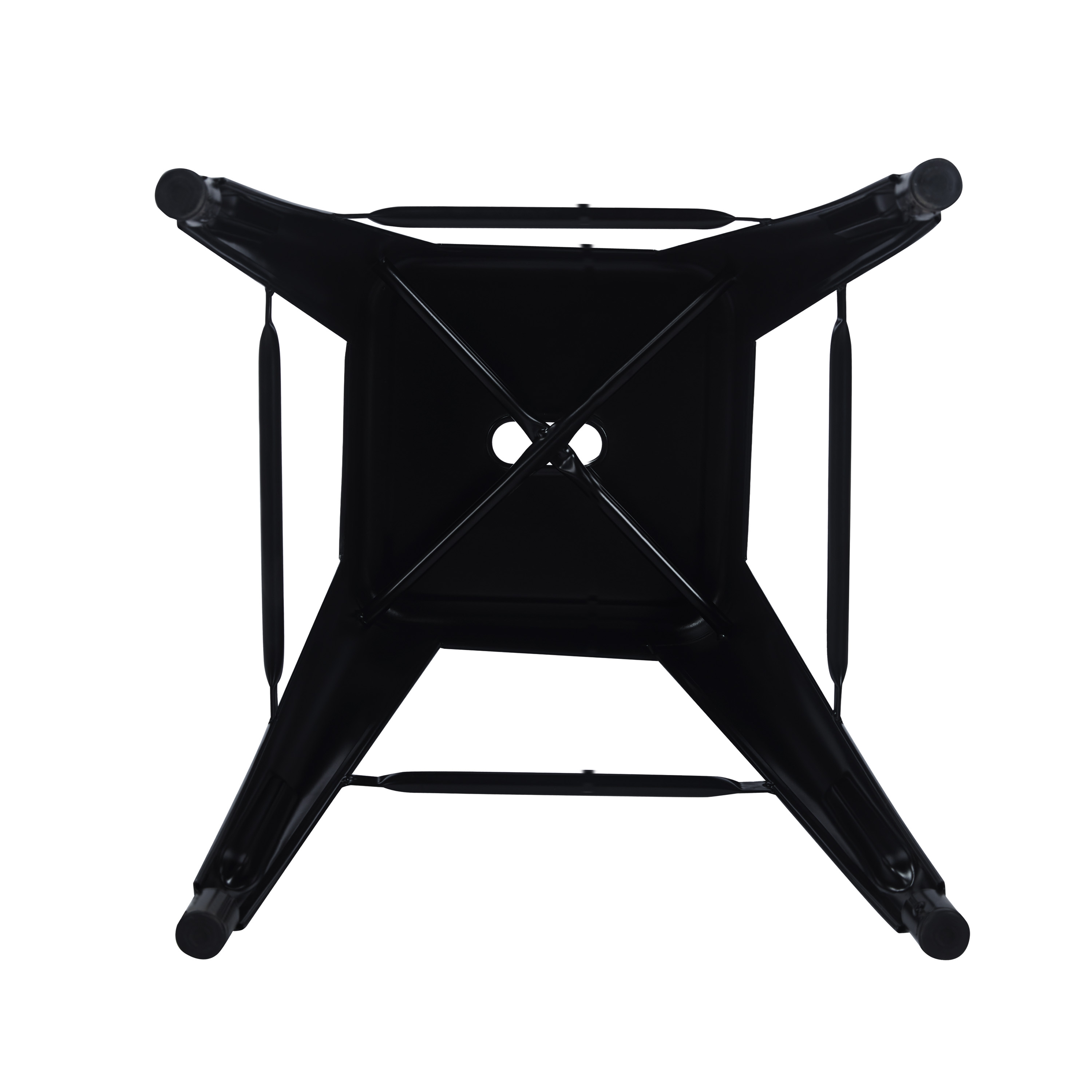 Barhocker Metall METALLIX 2er Set schwarz