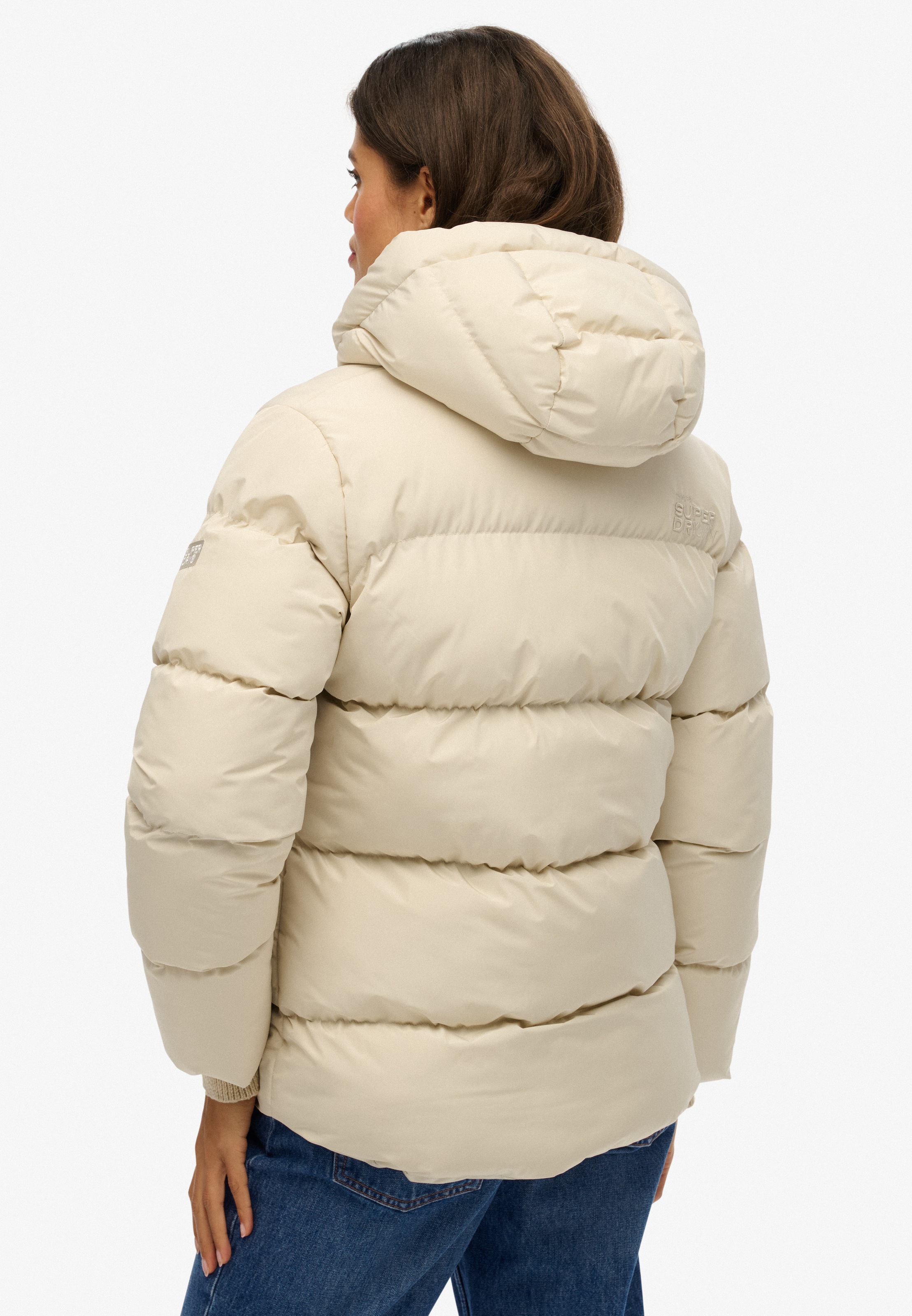 Superdry Steppjacke »HOODED 5 BAFFLE SPORTS PUFFER« mit Kapuze