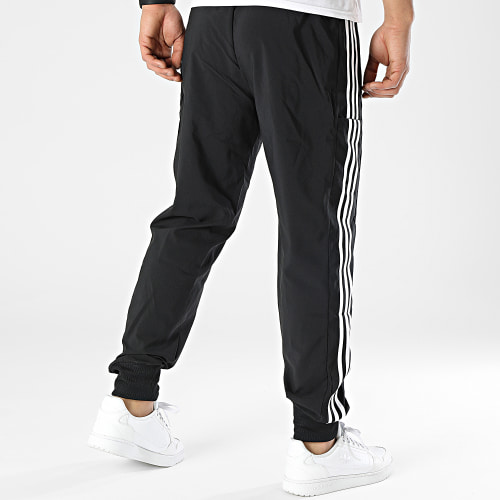 Pantalon Jogging A Bandes 3 Stripes IC0041 Noir