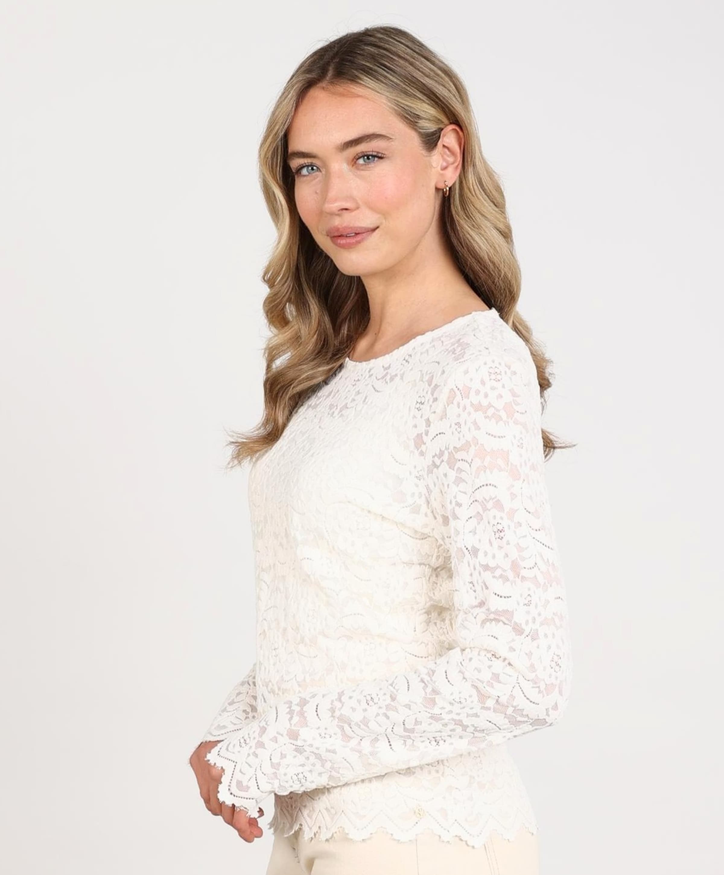 Nukus Dames top ecru