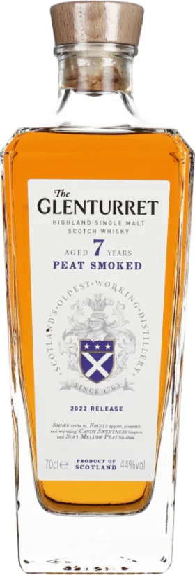 GLENTURRET 7 YEARS PEAT SMOKED 70CL