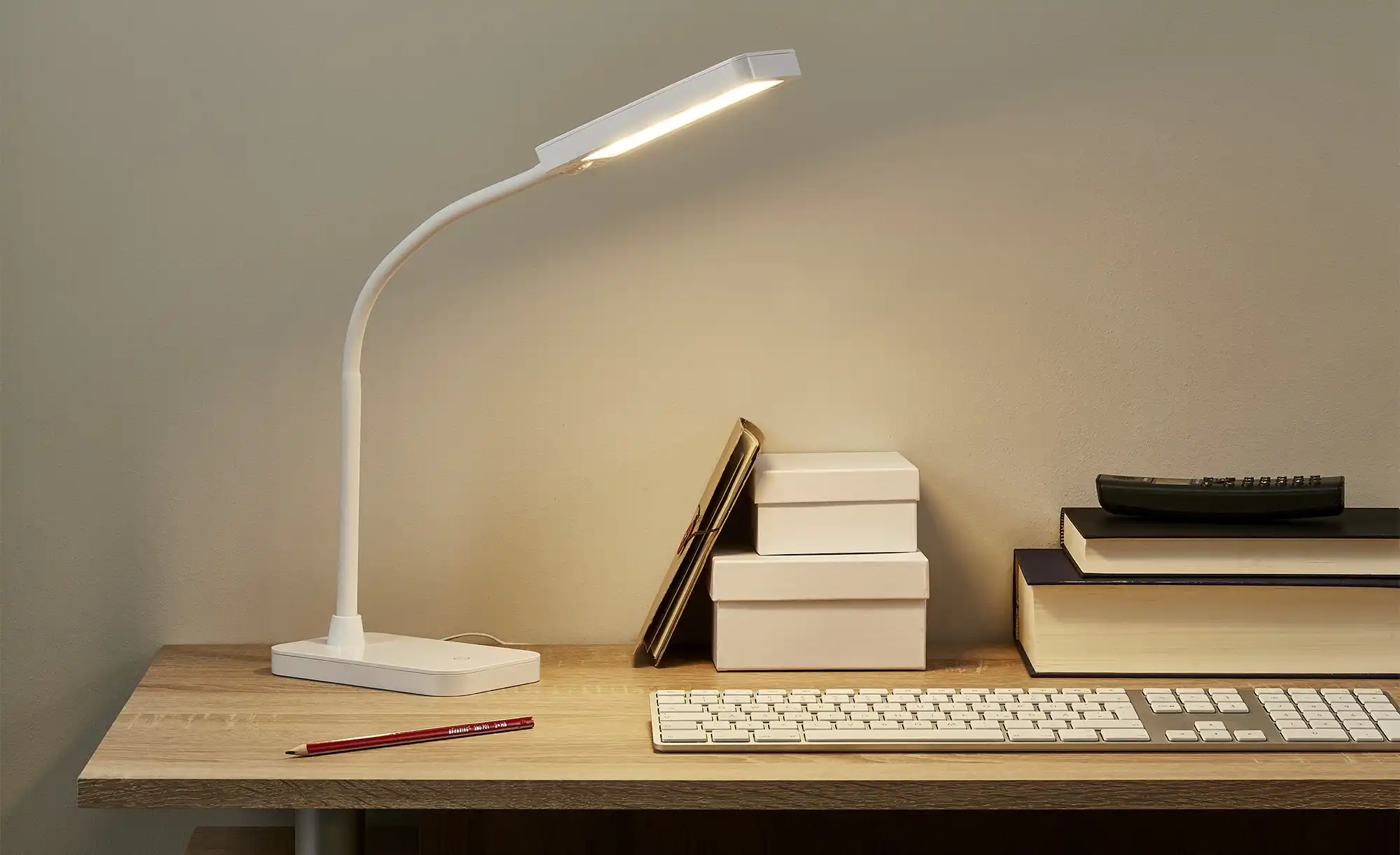 KHG LED-Tischleuchte, weiß