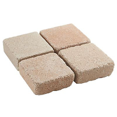 Pavé Blooma Antinéa nuancé saumon 13,3 x 13,3 cm, ép.5 cm