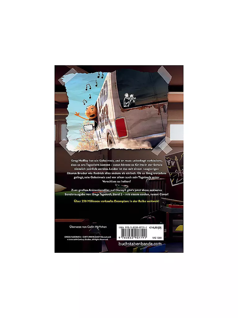 BAUMHAUS VERLAG Gregs Tagebuch 2 - Gibt's Probleme? (Disney+ Sonderausgabe) keine Farbe
