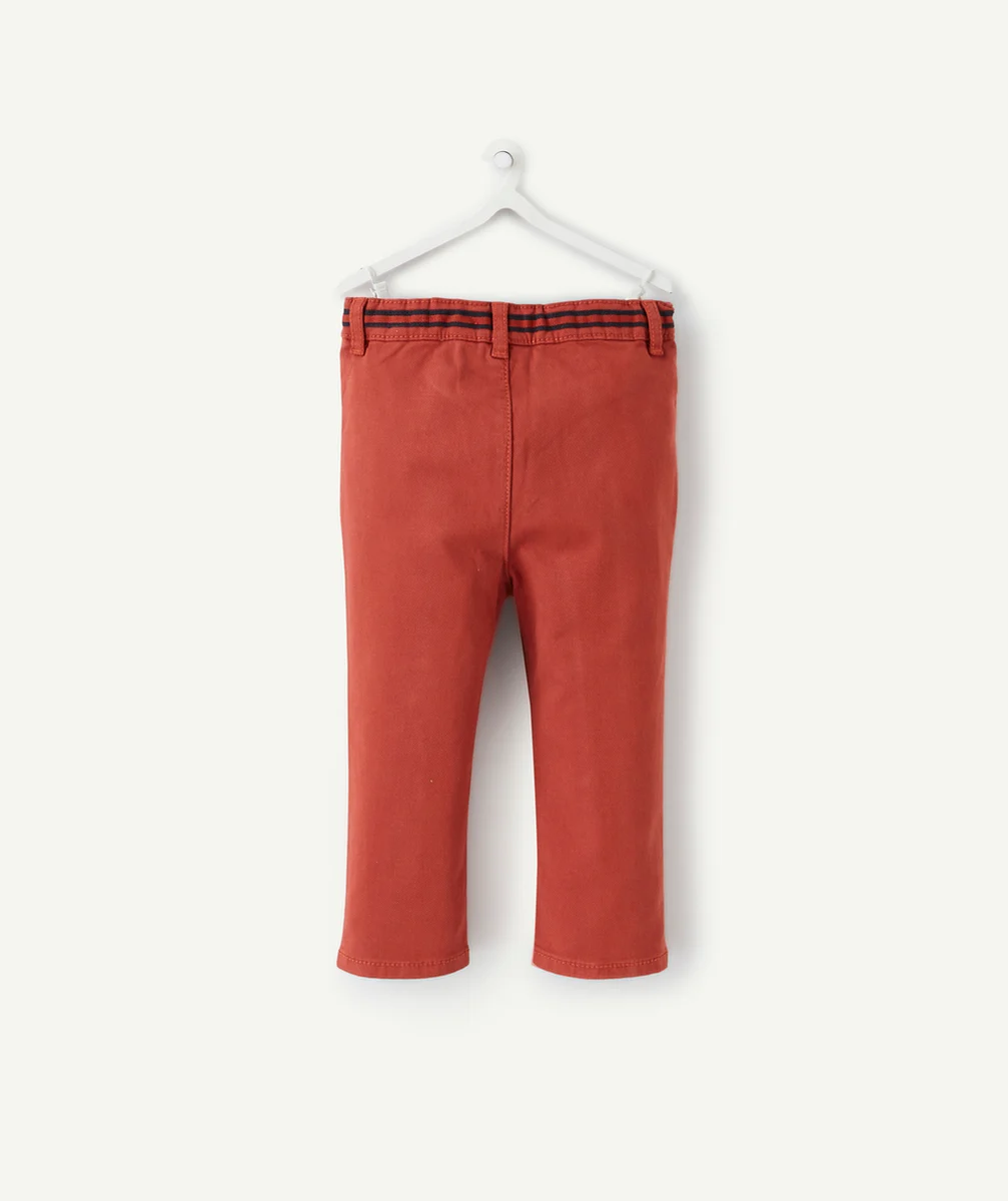 PANTALON CHINO ROUGE BÉBÉ GARÇON