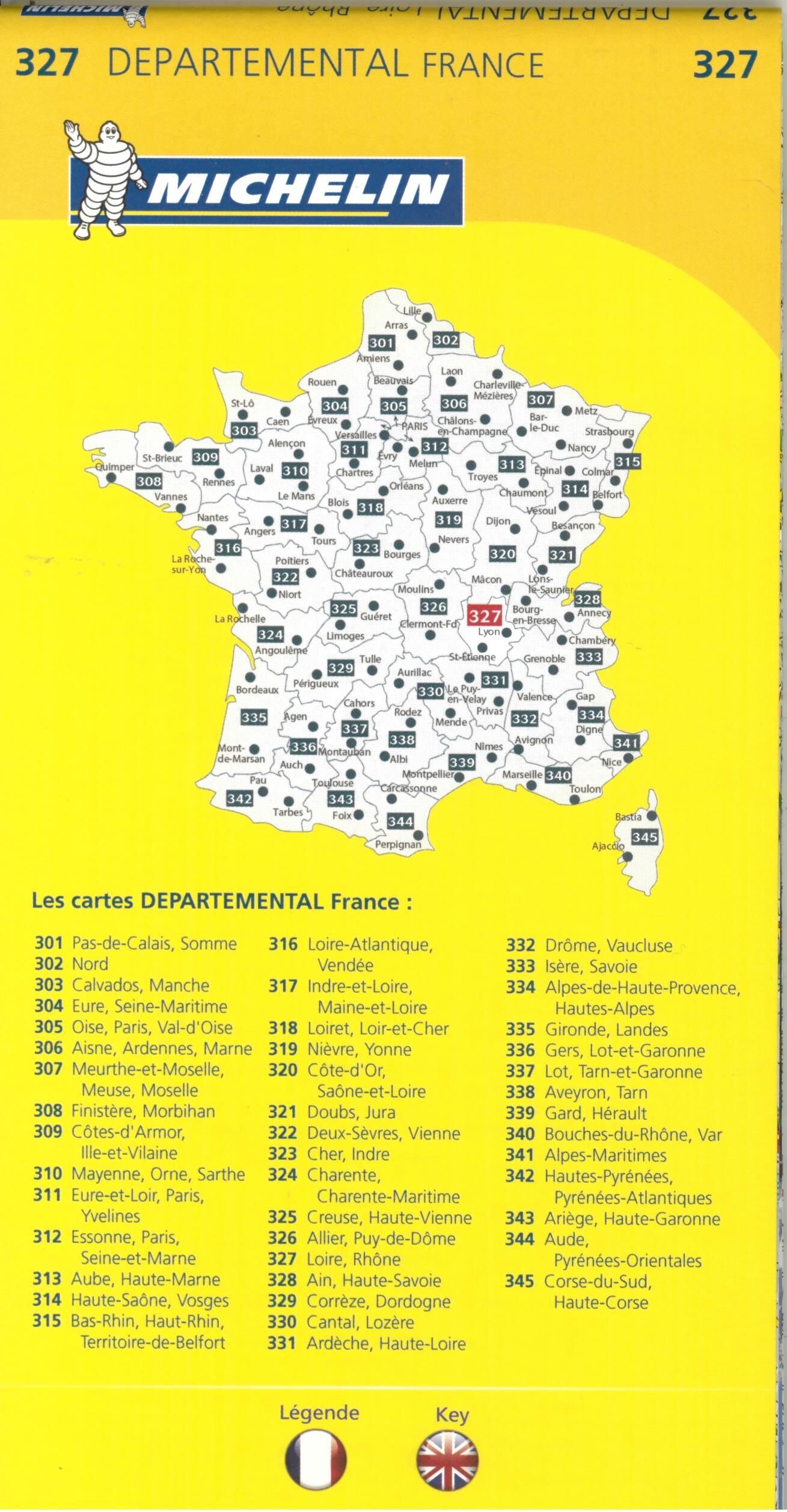 MICHELIN - 327 LOIRE RHONE