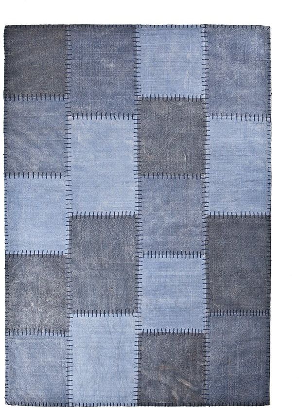 By Boo Patchwork Vloerkleed Blue