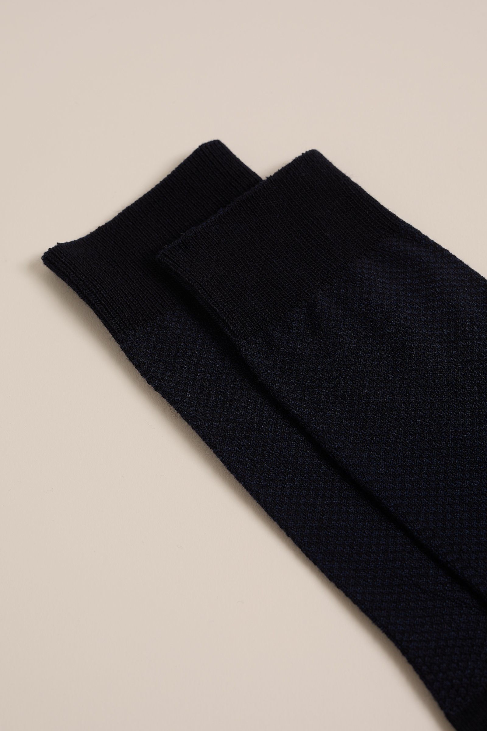sokken met structuur Fundamentals Donkerblauw