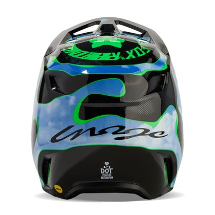 Casque cross Fox YOUTH V1 ATLAS - Noir / Vert