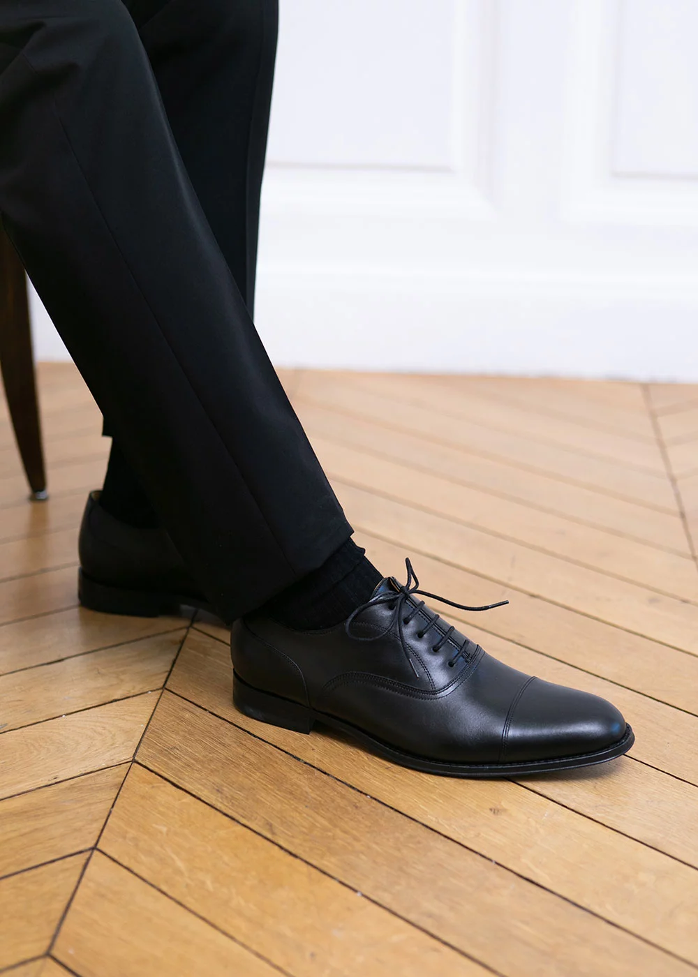 RICHELIEU ASCOLI CUIR NOIR
