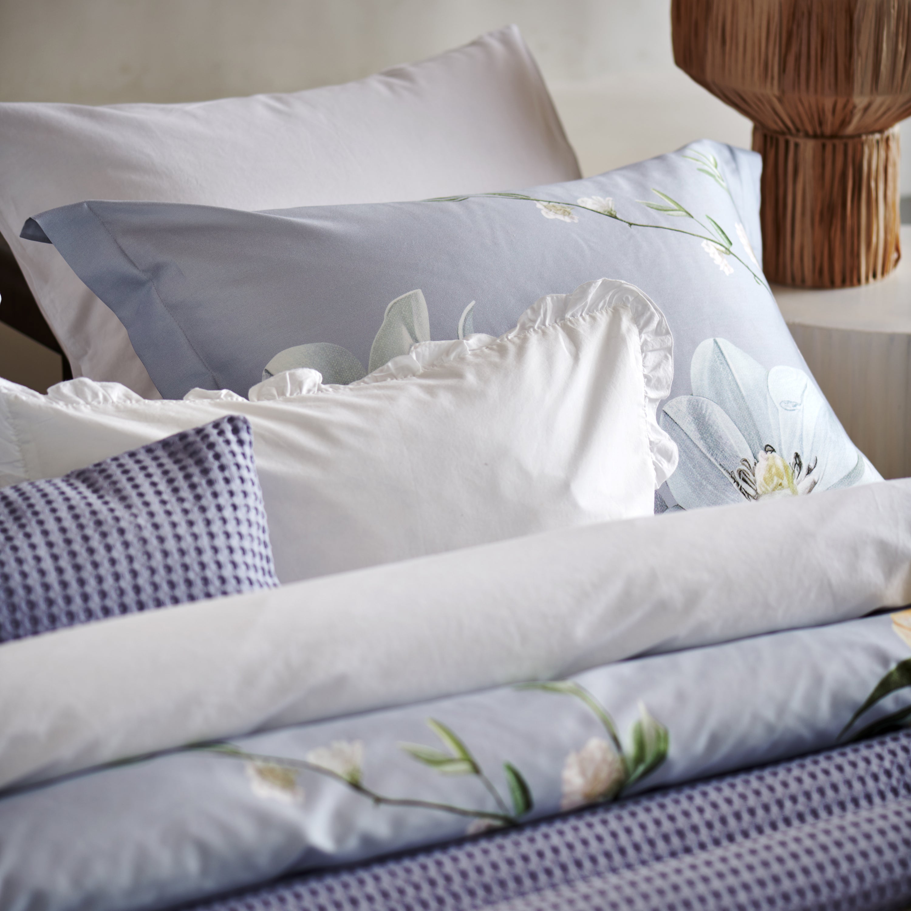 Vandyck Home Pique Sprei 160 x 250 cm - Lavender Blue