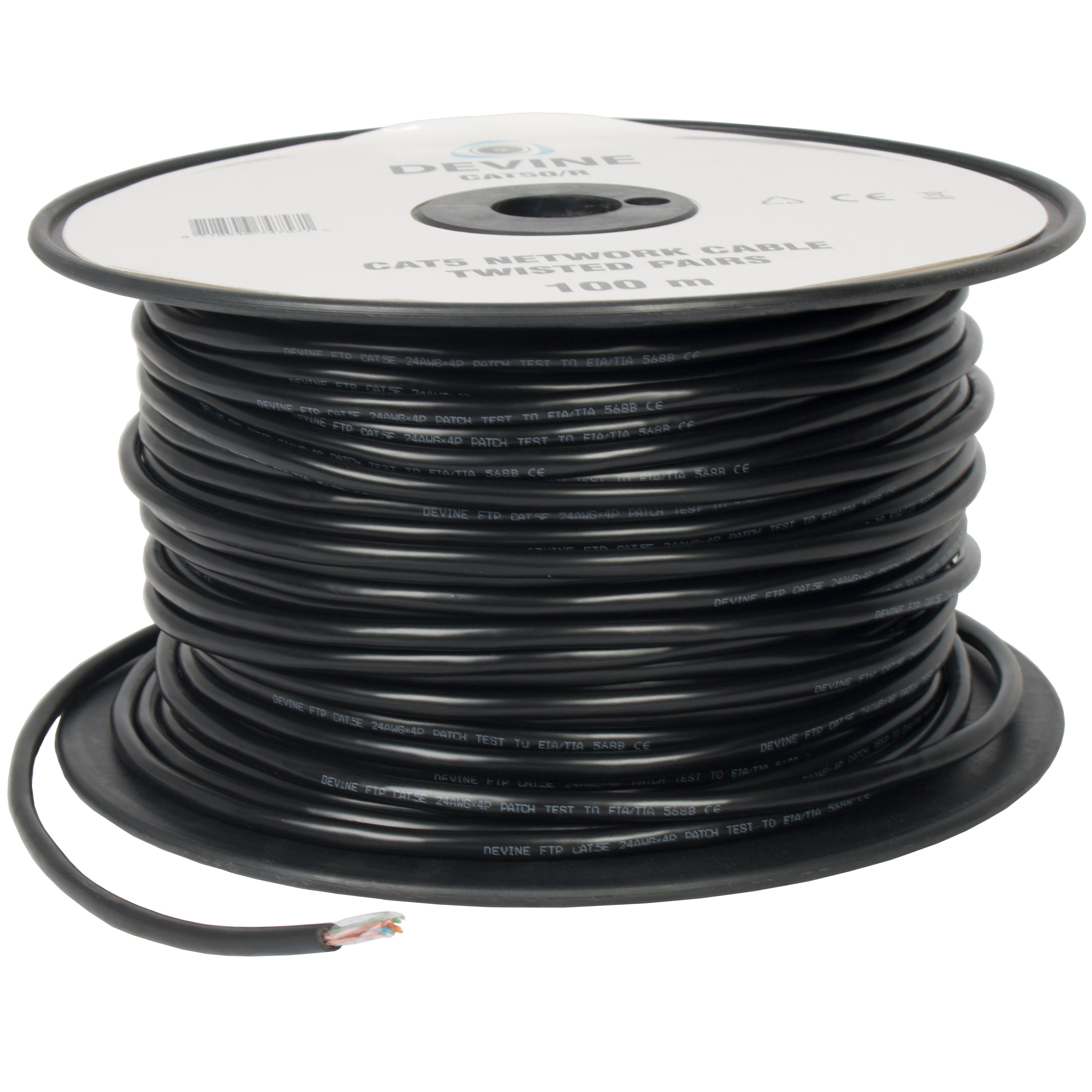 Devine CAT50/R FTP kabel 100 meter (rol)