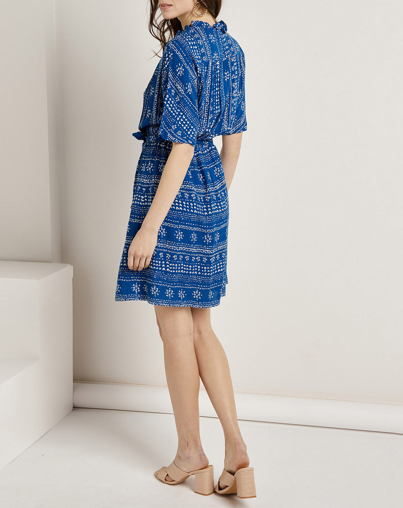 See u Soon Robe Romy imprimée bleue