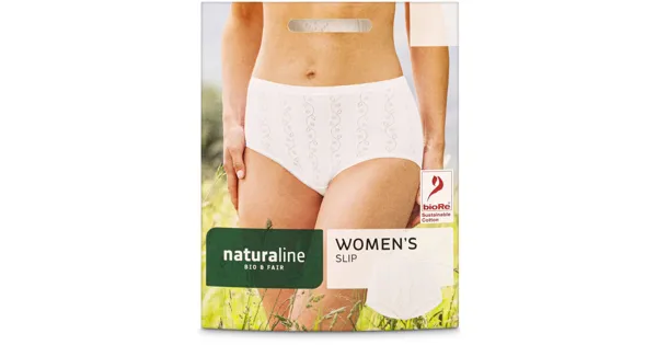 Naturaline Textil Damen Slip weiss S