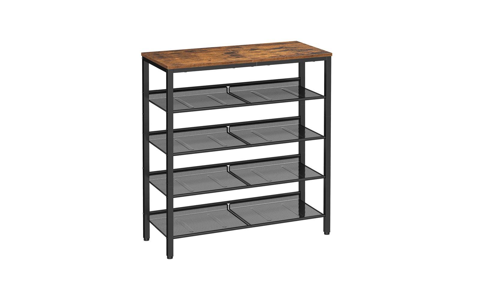 Schuhorganizer 75 x 93 cm, Braun/SchwarzSchuhgestell