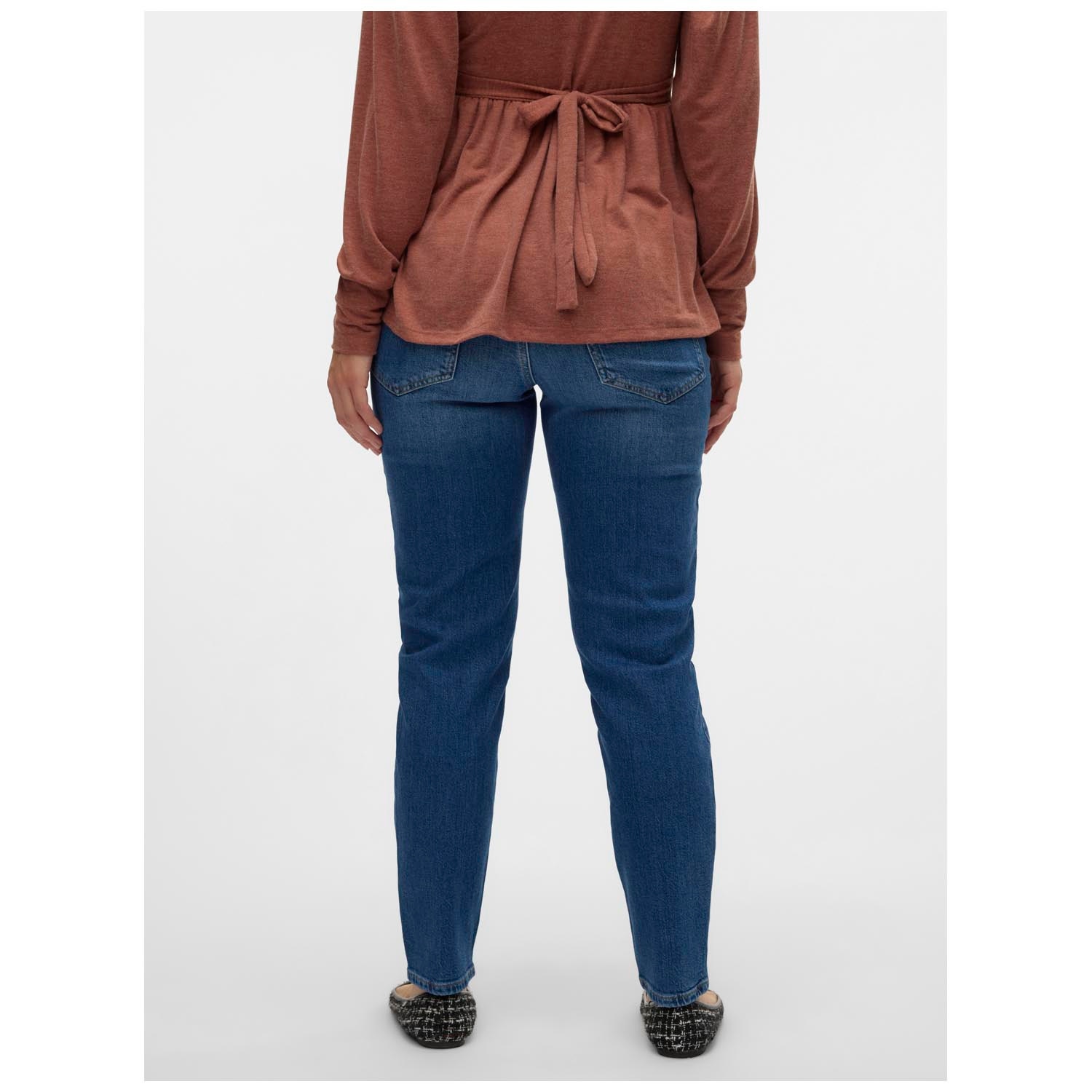 VERO MODA zwangerschapsdenim lang effen denim