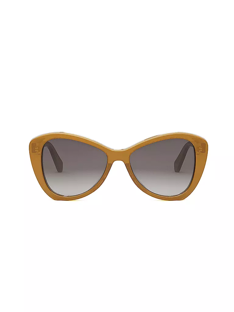 CELINE CELINE Thin gelbe Butterfly Sonnenbrille beige