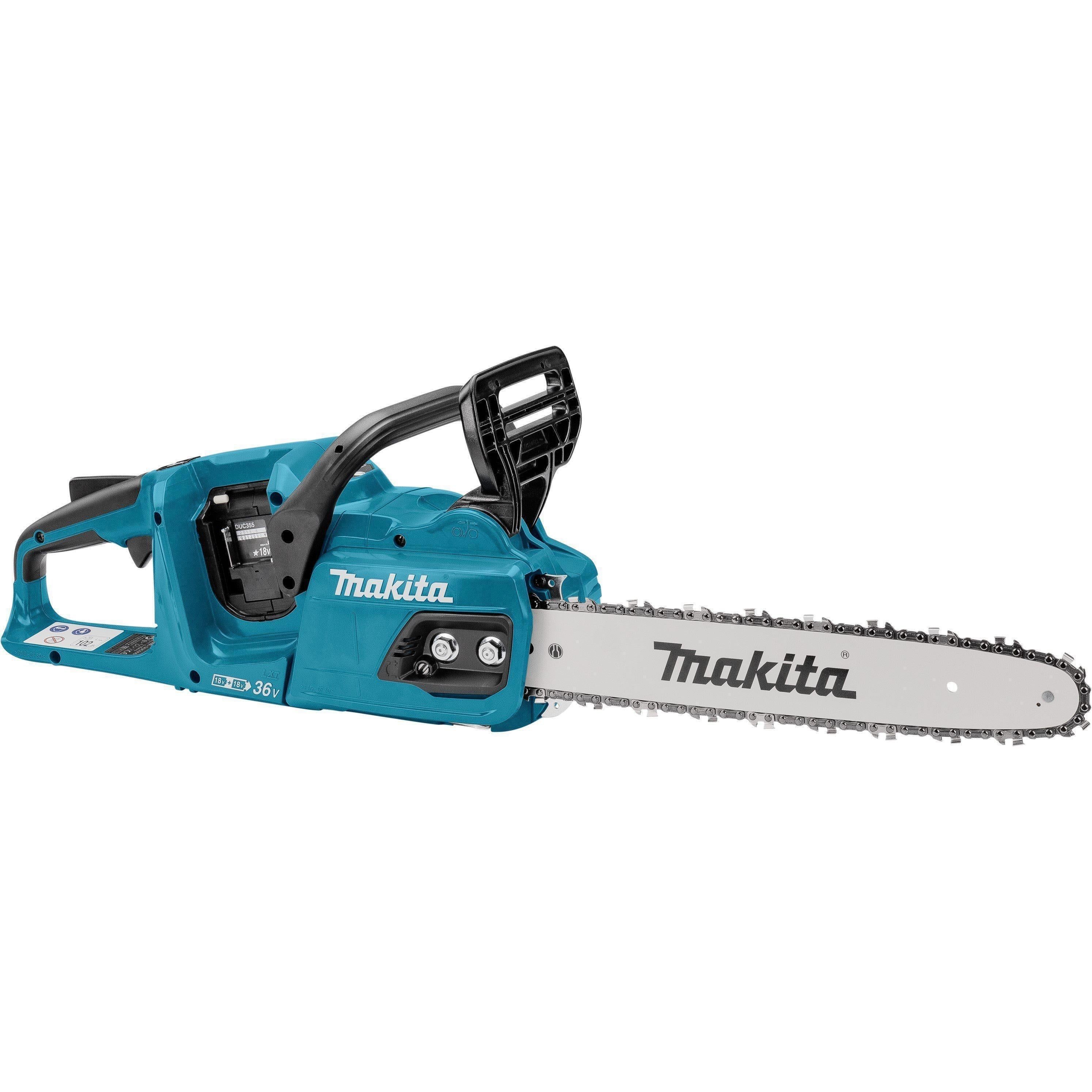 Makita DUC355PT4J Accu Kettingzaag 35cm 2x18V 5.0Ah met Mbox