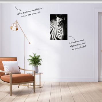 Artiteq Deco Rail schilderij ophangsysteem 4 meter wit
