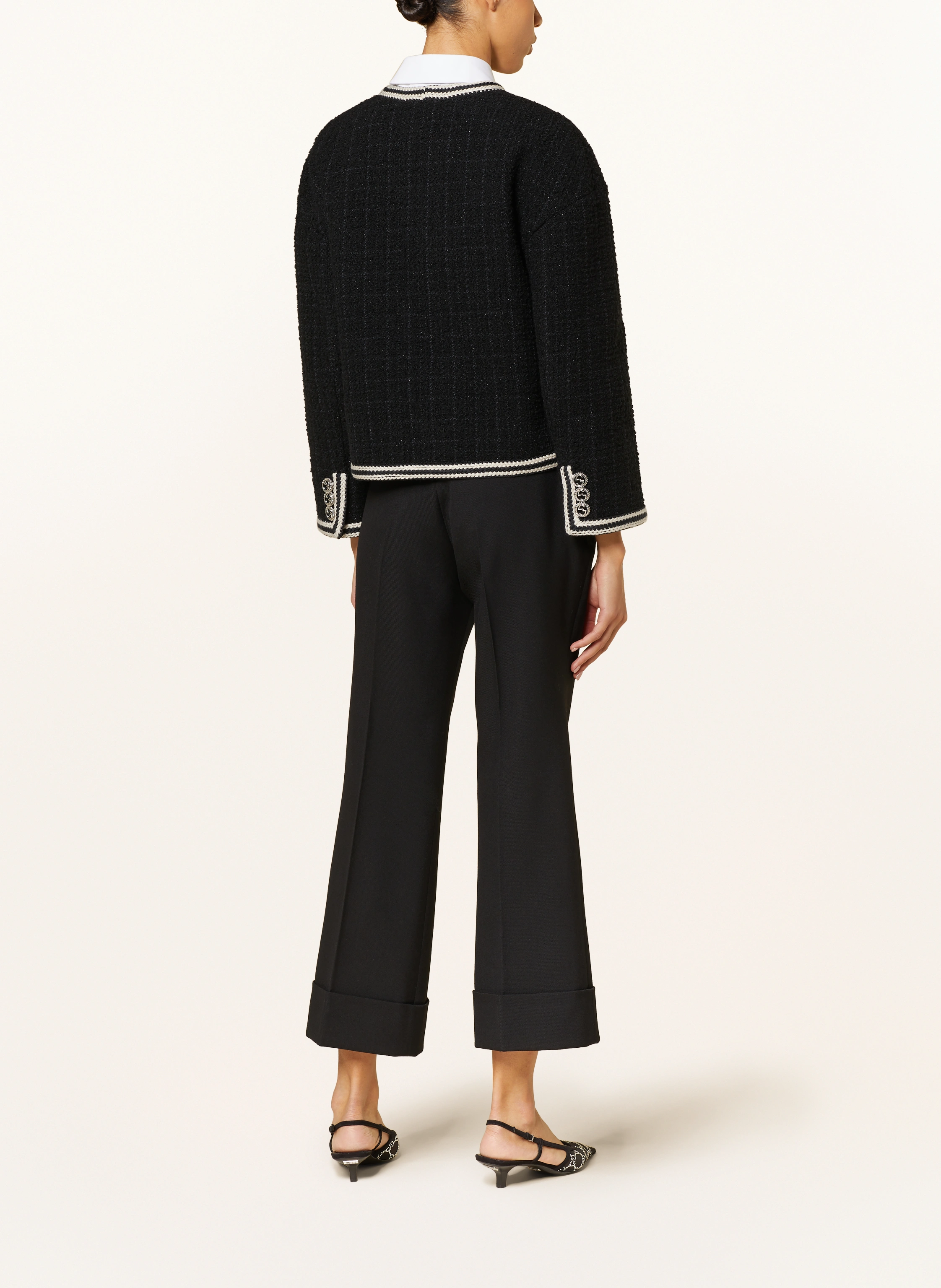 GUCCI Kastenjacke DAMIER aus Tweed