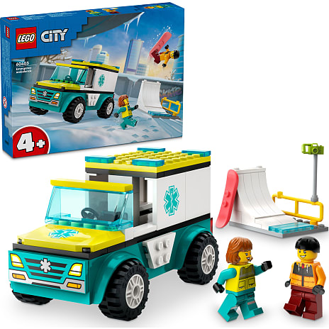 LEGO City Ambulance og snowboarder 60403