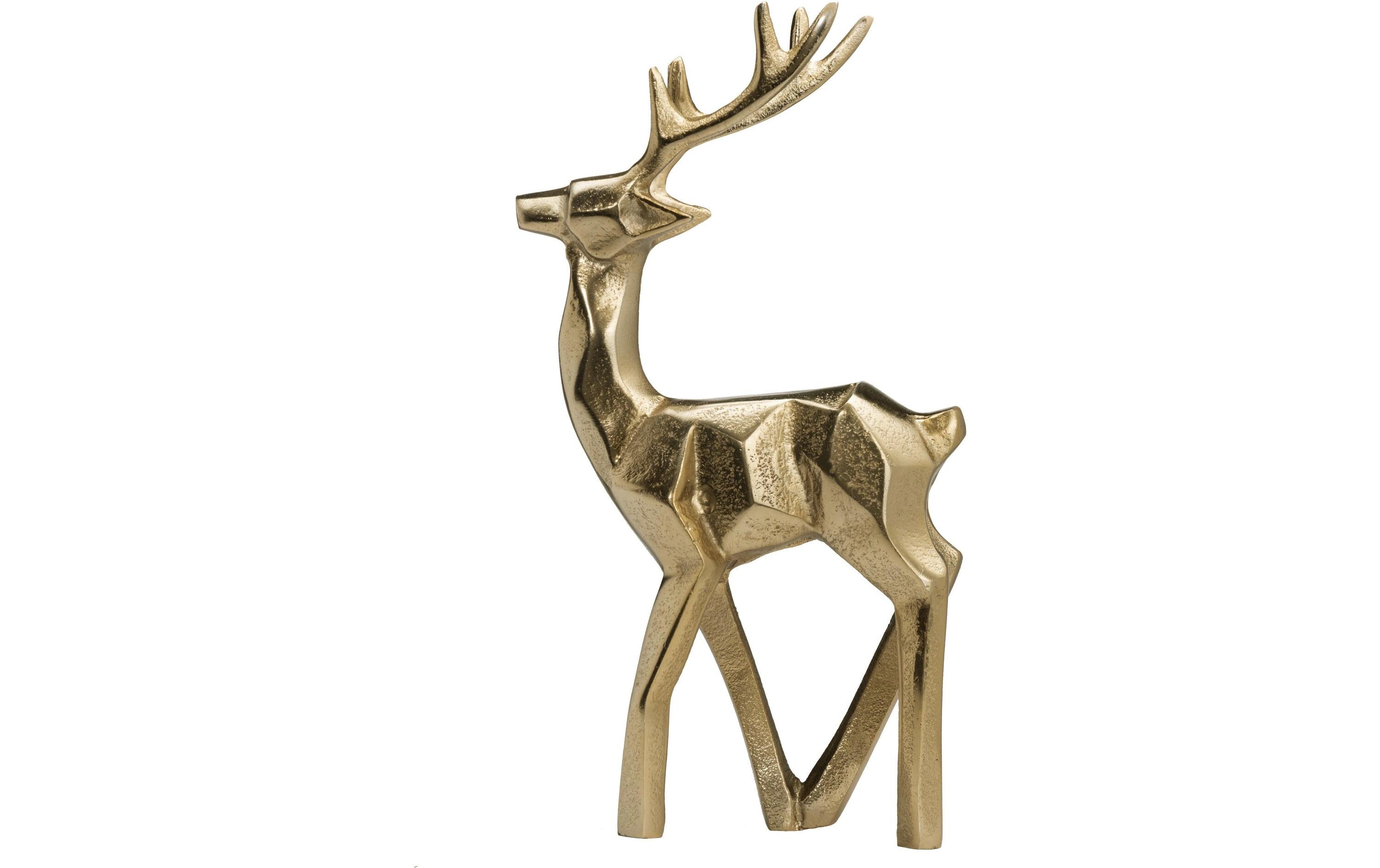 Weihnachtsfigur Balibian 30 cm, GoldHirschfigur